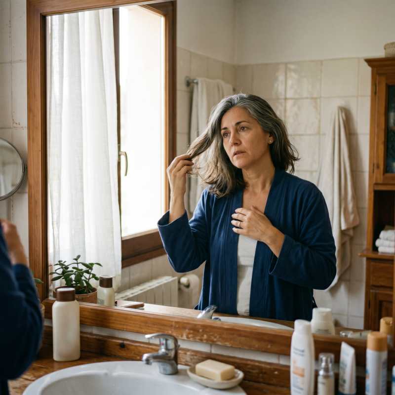 Caída del cabello en la menopausia: por qué ocurre y qué hacer para frenarla