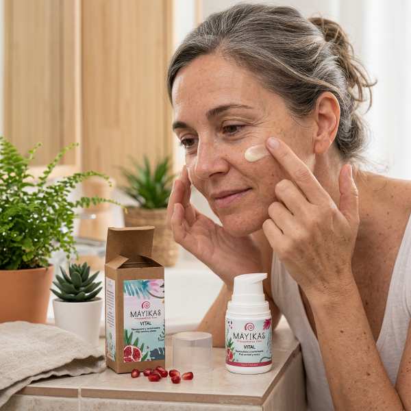 Crema Facial Natural Vital - Iluminadora y Revitalizante