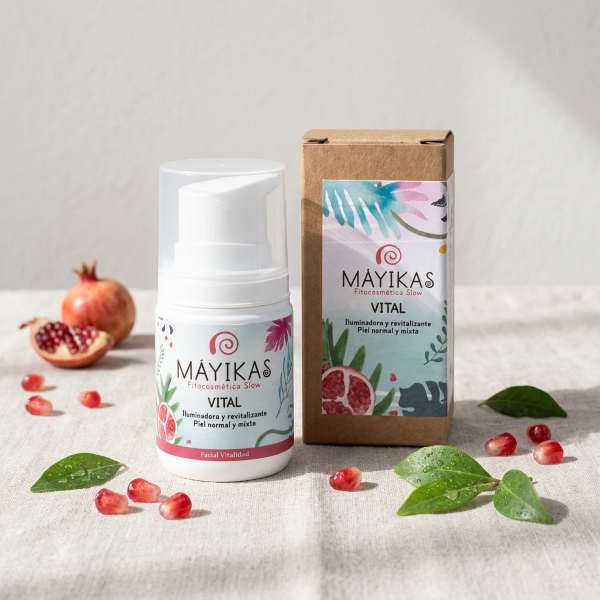 Crema Facial Natural Vital - Iluminadora y Revitalizante