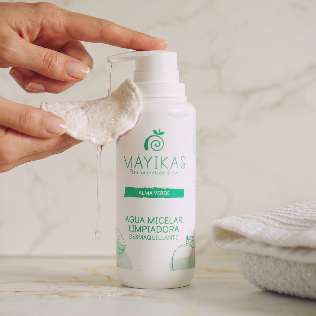 Agua Micelar Natural Desmaquillante Alma Verde